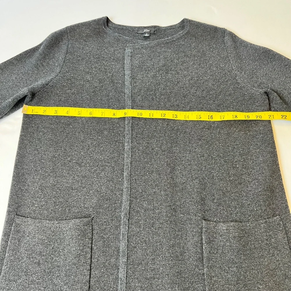 J. Crew Juliette Collarless Merino Wool Blend Cardigan Sweater - Picture 6 of 12